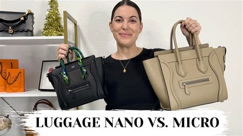 celine nano vs micro luggage|Celine shoulder luggage tote price.